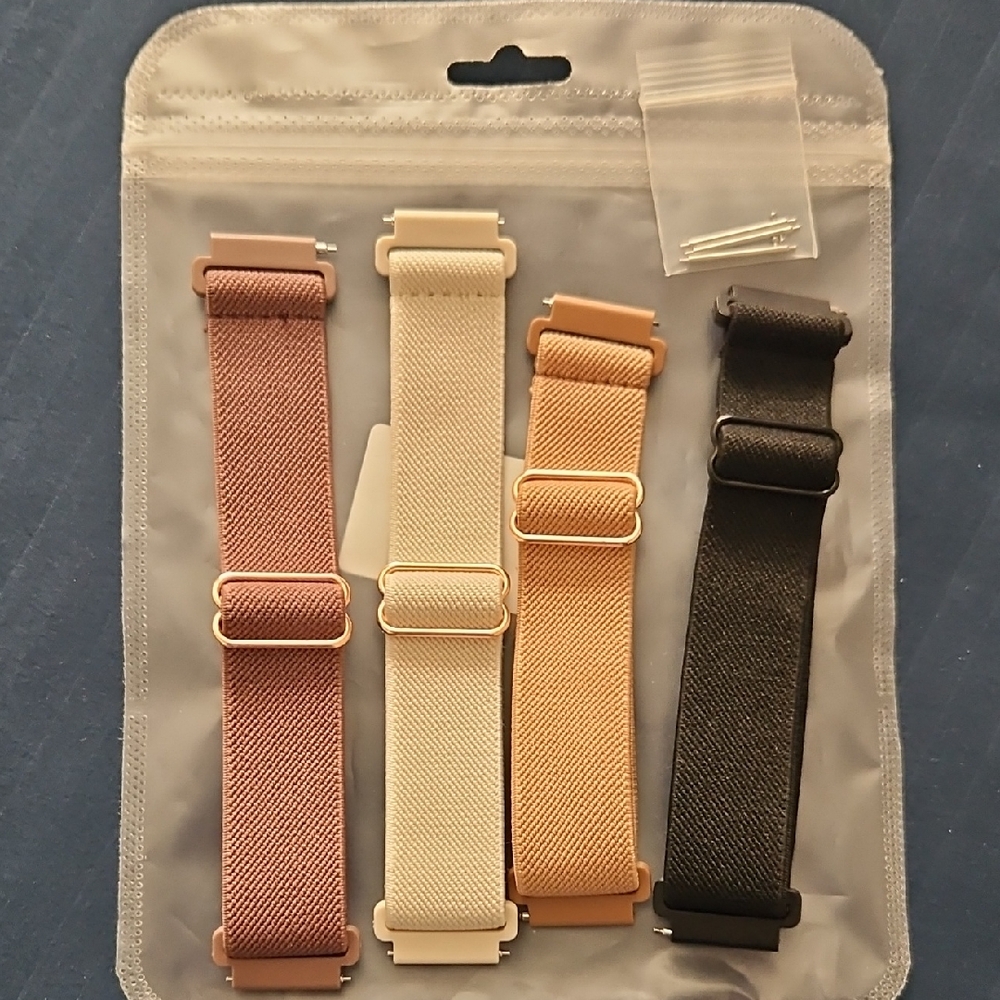 Set of Four Watch Bands in Assorted Colors Fit GARMIN SQ or GARMIN SQ2